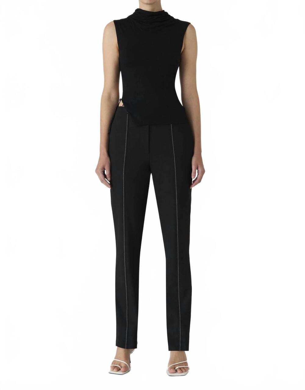 NEW MISHA beatrice top in black